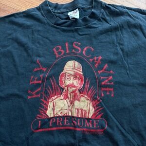 Vtg‎ 1980s Florida Key Location T-shirt Mens L Single Stitch 80s Tee Thin Soft